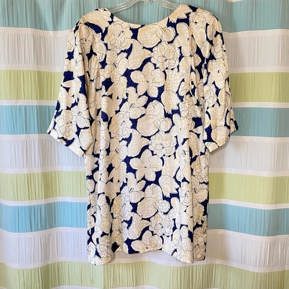 Vintage 1980’s Floral Mix Pattern Mini Dress Sz 16w - Picture 10 of 10